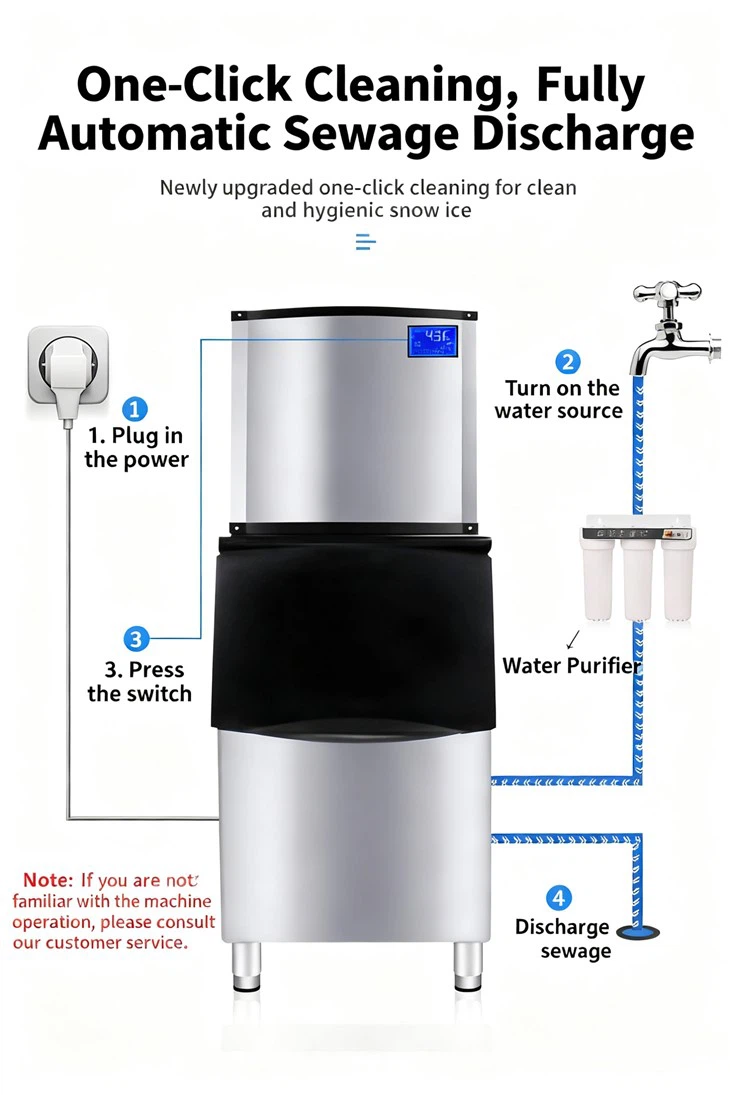 Modular Snowflake Ice Maker Manufacturer